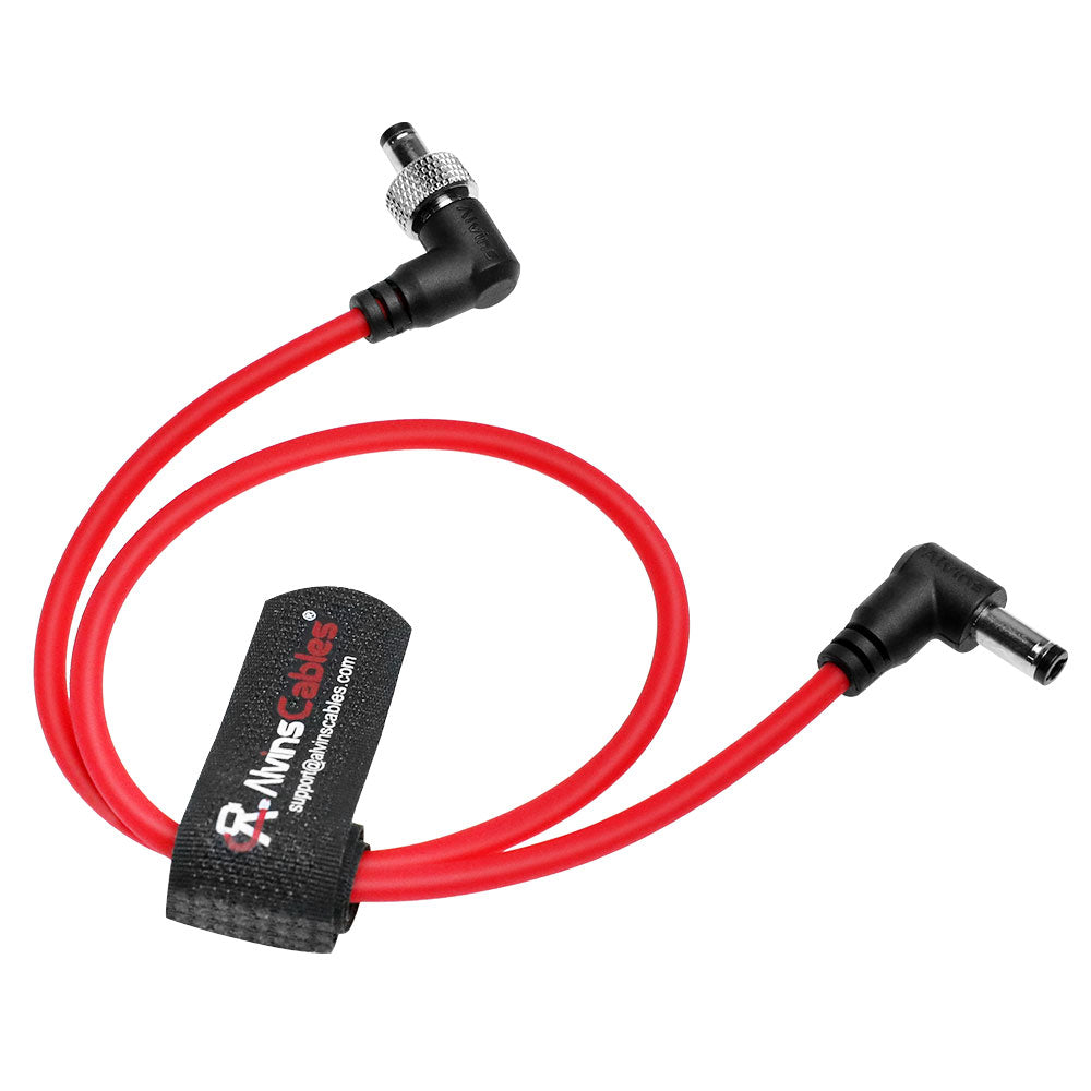 Alvin's Cables Locking DC to DC Cable for Atomos Ninja V Shogun, 5.5 2.1 Locking DC Right Angle Ultra Soft Cable for Video Devices PIX-E7 PIX-E5 Monitor 45cm|17.7in