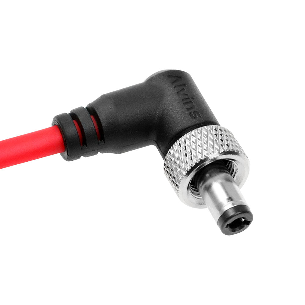 Alvin's Cables Locking DC to DC Cable for Atomos Ninja V Shogun, 5.5 2.1 Locking DC Right Angle Ultra Soft Cable for Video Devices PIX-E7 PIX-E5 Monitor 45cm|17.7in