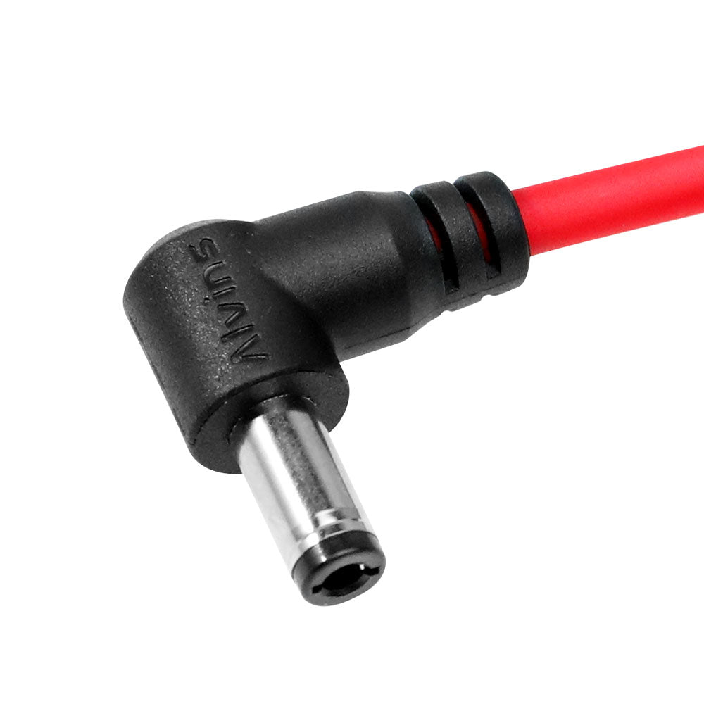 Alvin's Cables Locking DC to DC Cable for Atomos Ninja V Shogun, 5.5 2.1 Locking DC Right Angle Ultra Soft Cable for Video Devices PIX-E7 PIX-E5 Monitor 45cm|17.7in