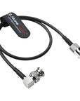 Alvin's Cables BNC Female to Right Angle BNC Male 12G-SDI High Speed 4K UHD Video Coaxial Cable, 75 Ohm, 50cm