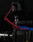 Alvin's Cables 8K HDMI 2.1 Cable 8K 60Hz 4K 120Hz High-Speed for Atomos Ninja Monitor, Left to Right Angle Braided Coiled HDMI Cable for Sony FX3 FS5 FS7 FX9,for Canon C300 C500,for Nikon Z9 Camera, Red