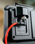 Alvin's Cables Ultra Soft Dtap to Locking DC 2.1 Right Angle Cable, Atomos Ninja Dtap Power Coiled Cable for Video Devices PIX-E7 PIX-E5 Monitor, for Hollyland Mars 400s