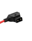 Alvin’s Cables Positive-wire-out Dtap to Rotatable Right Angled 0B 2 Pin Male for Blackmagic PYXIS 12K| SmallRig, Braided Ultra-Soft Red Cable, 10cm
