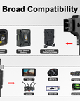 Alvin's Cables ATOMOS Monitor Power Cable Locking DC 5.5 2.1 to D Tap for Video Devices PIX E7 PIX E5 7 Touchscreen Display Hollyland Mars 400s