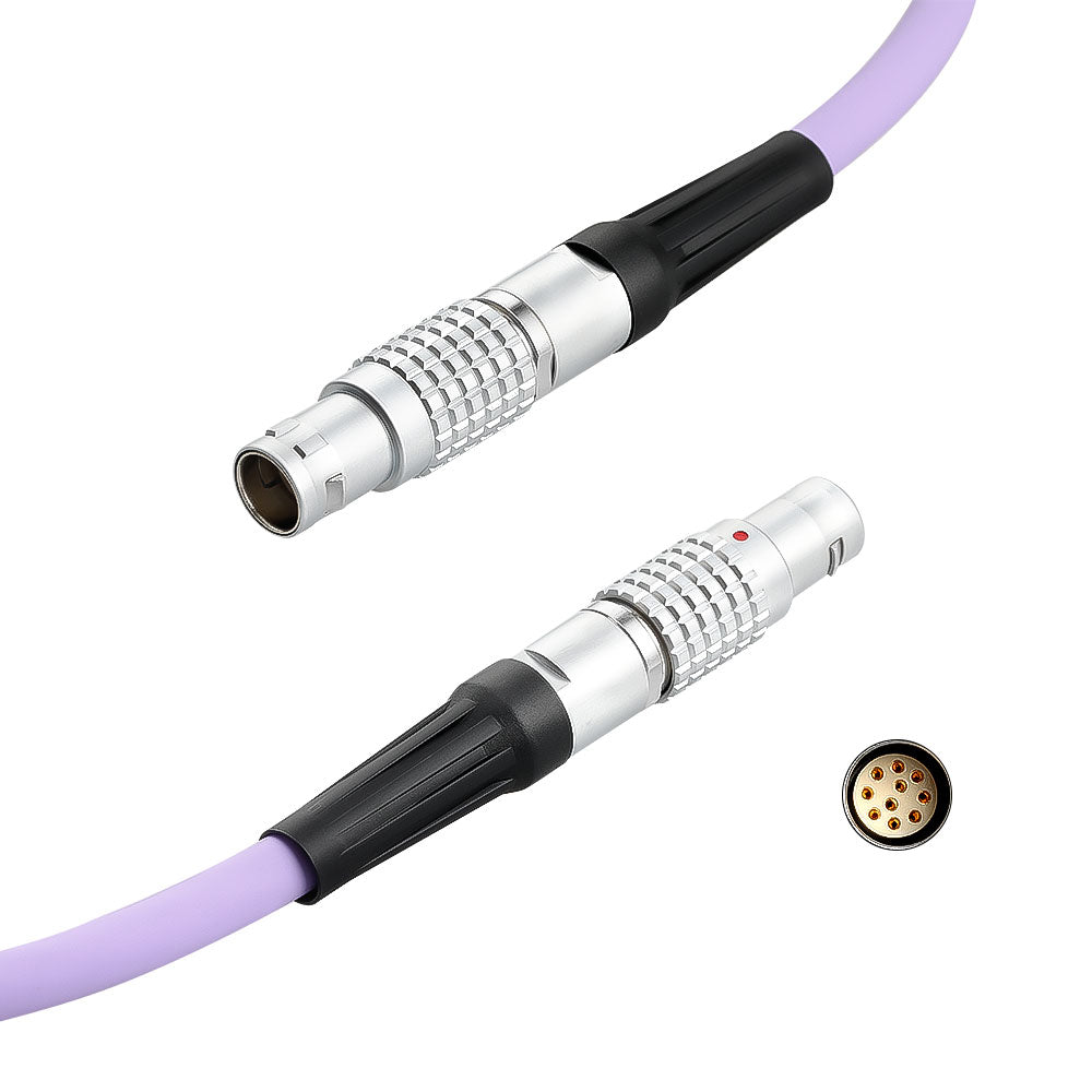 Alvin's Cables Ethernet Remote Cable for ARRI ALEXA XT SXT LF RCU-4, Ethernet 10 Pin Male to Female, KC 158-S, 80cm