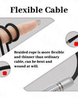 Flexible Power Cable for Teradek Bond SmallHD Monitor Rotatable Right Angle 2 Pin Male to 2pin Male Braided Wire 45cm|18inches Alvin's Cables