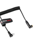 Alvin’s Cables Tentacle Timecode Cable for Panasonic Lumix S1H, GH5s, GH6, GH7 Cameras, 3.5mm TRS to Locking PC Coiled Cable for Tentacle Sync-E, Track-E, Timebar