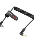 Alvin’s Cables Tentacle Timecode Cable for Panasonic Lumix S1H, GH5s, GH6, GH7 Cameras, 3.5mm TRS to Locking PC Coiled Cable for Tentacle Sync-E, Track-E, Timebar