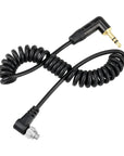 Alvin’s Cables Tentacle Timecode Cable for Panasonic Lumix S1H, GH5s, GH6, GH7 Cameras, 3.5mm TRS to Locking PC Coiled Cable for Tentacle Sync-E, Track-E, Timebar