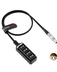 Alvin’s Cables 0S 4 Pin to 4 Port D-tap Female Power Splitter Cable for ARRI Trinity Focus Power Out 60cm| 2ft