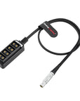 Alvin’s Cables 0S 4 Pin to 4 Port D-tap Female Power Splitter Cable for ARRI Trinity Focus Power Out 60cm| 2ft