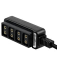 Alvin’s Cables 0S 4 Pin to 4 Port D-tap Female Power Splitter Cable for ARRI Trinity Focus Power Out 60cm| 2ft