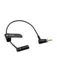 Alvin's Cables Low Profile TA3M Mini XLR 3 Pin Male to Lock 3.5mm TRS Audio Cable for Sennheiser-EK-100 G4/G3 to BMPCC 4K/6K 8Inches