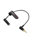 Alvin's Cables Low Profile TA3M Mini XLR 3 Pin Male to Lock 3.5mm TRS Audio Cable for Sennheiser-EK-100 G4/G3 to BMPCC 4K/6K 8Inches