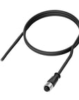 Alvin's Cables M12 A-Code 17 Pin Female to Open End Power Data Ethernet I/O Cable for HikRobot Datalogic Cognex Camera, High-Flex Drag-Chain Shielded Cable for CAN Bus, PROFINET, Ethernet/IP