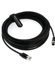 Alvin's Cables M12 8-pin Male A-Code to RJ45 Ethernet Cable Shielded Cable for Cognex Industrial Camera