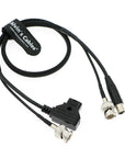 Alvin's Cables TV Logic Monitor Combination Power Cable Mini 4 pin XLR to D-Tap & BNC to BNC 75 Ohm SDI Video Coaxial Cable for F-5A F-10A F-7HS Monitor 60CM
