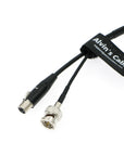 Alvin's Cables TV Logic Monitor Combination Power Cable Mini 4 pin XLR to D-Tap & BNC to BNC 75 Ohm SDI Video Coaxial Cable for F-5A F-10A F-7HS Monitor 60CM