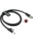 Alvin's Cables M12 8-pin Male A-Code to RJ45 Ethernet Cable Shielded Cable for Cognex Industrial Camera