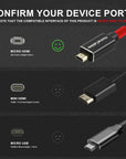 Alvin's Cables 8K 2.1 Micro-HDMI to Full HDMI Braided Cable, D to A Coiled HDMI for Atomos-Ninja-V for Canon-R5C R5 R6, for Sony A7RIII A7II A7M3 A7R IV A6500, for FUJIFILM X-T4 X-T3(18 to 28 Inch)