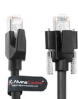 Alvin's Cables GigE Vision Cable Horizontal RJ45 Screw Lock Industrial Ethernet Cable Shielded CAT6a High-Flex Drag-Chain, Compatible with Cognex Keyence Basler Hikvision Camera