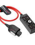 Alvin's Cables Smart D-tap Splitter Cable, Ultra Soft Smart Dtap Male to 4 Port Dtap Female Splitter Hub Power Cable for ARRI RED Teradek SmallHD SmallRig V-Mount|Gold-Mount Battery