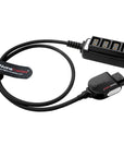 Alvin's Cables Smart D-tap Splitter Cable Ultra Soft Smart Dtap Male to 4 Port Dtap Female Power Supply for V-Mount Camera Battery P-tap Power Hub for ARRI RED Teradek SmallHD SmallRig