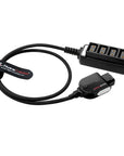 Alvin's Cables Smart D-tap Splitter Cable, Soft Braided Dtap Male to 4 Port Dtap Female Power Cable for ARRI RED Teradek SmallHD SmallRig for V-Mount Battery