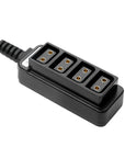 Alvin's Cables Smart D-tap Splitter Cable Ultra Soft Smart Dtap Male to 4 Port Dtap Female Power Supply for V-Mount Camera Battery P-tap Power Hub for ARRI RED Teradek SmallHD SmallRig