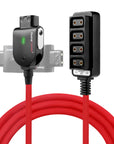 Alvin's Cables Smart D-tap Splitter Cable Ultra Soft Smart Dtap Male to 4 Port Dtap Female Power Supply for V-Mount Camera Battery P-tap Power Hub for ARRI RED Teradek SmallHD SmallRig