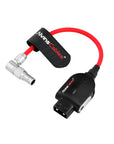 Alvin’s Cables Smart-Dtap to Rotatable Right Angled 0B 2 Pin Male for Blackmagic PYXIS| SmallRig, Ultra-Soft Red Cable, 10cm