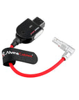 Alvin’s Cables Smart-Dtap to Rotatable Right Angled 0B 2 Pin Male for Blackmagic PYXIS| SmallRig, Ultra-Soft Red Cable, 10cm