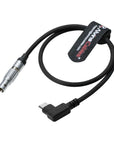 Alvin's Cables Braided USB-C Type-C to 2 Pin 12V Fast Charging Power Cable for Tilta|Teradek|SmallHD|Z-CAM|Blackmagic Pyxis 60cm|24inches, Black