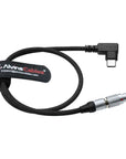 Alvin's Cables Braided USB-C Type-C to 2 Pin 12V Fast Charging Power Cable for Tilta|Teradek|SmallHD|Z-CAM|Blackmagic Pyxis 60cm|24inches, Black