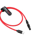 Alvin's Cables Braided USB-C Type-C to 2 Pin 12V Fast Charging Power Cable for Tilta|Teradek|SmallHD|Z-CAM|Blackmagic Pyxis 60cm|24inches, Black