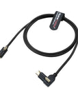 Alvin's Cables Ultra-Flexible Locking USB-C to USB-C Data-Transfer Cable for Blackmagic Pyxis Monitor, URSA Cine EVF, USB-C 3.2 10Gbps High-Speed Cable for Blackmagic Micro Studio Camera 4K G2, Black