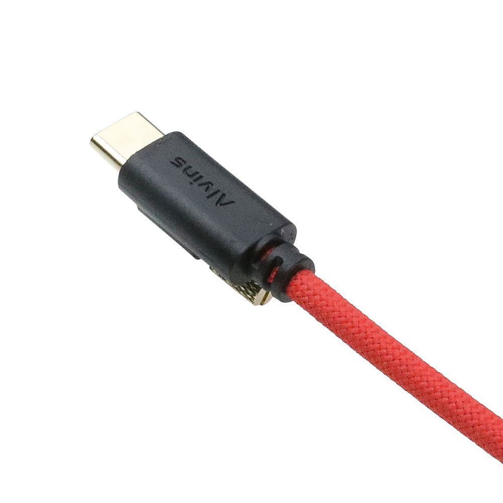 Alvin's Cables Ultra-Flexible Locking USB-C to USB-C Power Cable for Blackmagic Pyxis Monitor, URSA Cine EVF, USB-C 3.2 10Gbps Data Transfer Cable for Blackmagic Pyxis 6K or URSA Cine 12K