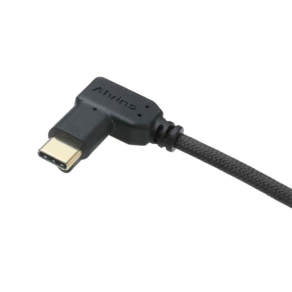 Alvin's Cables Locking USB-C to USB-C Power Cable Ultra-Flexible for Blackmagic Pyxis Monitor,URSA Cine EVF, USB-C 3.2 10Gbps Data Transfer Cable for Blackmagic Micro Studio 4K G2