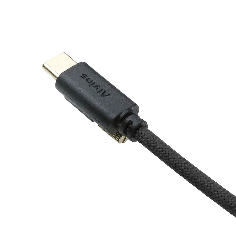 Alvin's Cables Ultra-Flexible Locking USB-C to USB-C Power Cable for Blackmagic Pyxis Monitor, URSA Cine EVF, USB-C 3.2 10Gbps Data Transfer Cable for Blackmagic Pyxis 6K or URSA Cine 12K