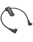 Alvin's Cables Right Angle USB-C Type-C PD to DC Power Cable PD Charging Cable for Blackmagic Video Assist Monitor 30CM/11.8 inches