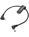 Alvin's Cables Right Angle USB-C Type-C PD to DC Power Cable PD Charging Cable for Blackmagic Video Assist Monitor 30CM/11.8 inches