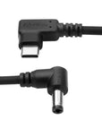 Alvin's Cables Right Angle USB-C Type-C PD to DC Power Cable PD Charging Cable for Blackmagic Video Assist Monitor 30CM/11.8 inches