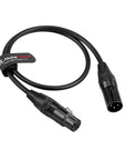 Alvin's Cables Mini XLR 3 Pin Male to XLR 3 Pin Female Audio Cable for Blackmagic Pocket Cinema Camera BMPCC 4K/6K, Video Assist 4K, Sharp 8K Cam, Ultra Soft