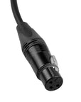 Alvin's Cables Mini XLR 3 Pin Male to XLR 3 Pin Female Audio Cable for Blackmagic Pocket Cinema Camera BMPCC 4K/6K, Video Assist 4K, Sharp 8K Cam, Ultra Soft