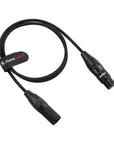 Alvin's Cables XLR 3 Pin Male to XLR 4 Pin Female Power Cable for Sony Venice F55 SXS, for Canon C400, Blackmagic URSA Mini Pro, 1m| 3.3ft