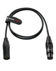 Alvin's Cables XLR 3 Pin Male to XLR 4 Pin Female Power Cable for Sony Venice F55 SXS, for Canon C400, Blackmagic URSA Mini Pro, 1m| 3.3ft