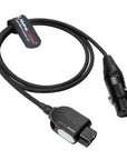 Alvin's Cables Alvins Smart D-Tap to XLR 4 Pin Female Braided Power Cable for Sony VeniceF55|SXS, for Blackmagic URSA Mini Pro, Tvlogic Monitor, Ultra Flexible, 1M|39.4inches