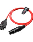 Alvin's Cables Alvins Smart D-Tap to XLR 4 Pin Female Braided Power Cable for Sony VeniceF55|SXS, for Blackmagic URSA Mini Pro, Tvlogic Monitor, Ultra Flexible, 1M|39.4inches