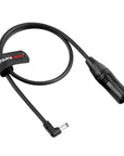 Alvin’s Cables XLR 4 Pin Male to 5.5 2.1mm DC Right Angle Power Cable for Canon C70, Blackmagic Video Assist, Atomos Ninja V 60cm/2ft
