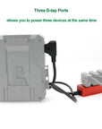 Alvin’s Cables D-tap Splitter P-Tap HUB Cable Dtap Male to Three Port D tap Female Splitter Cable with Screw Threads for ARRI RED Z CAM Cameras TILTA Steadicam IDX V-Mount Battery